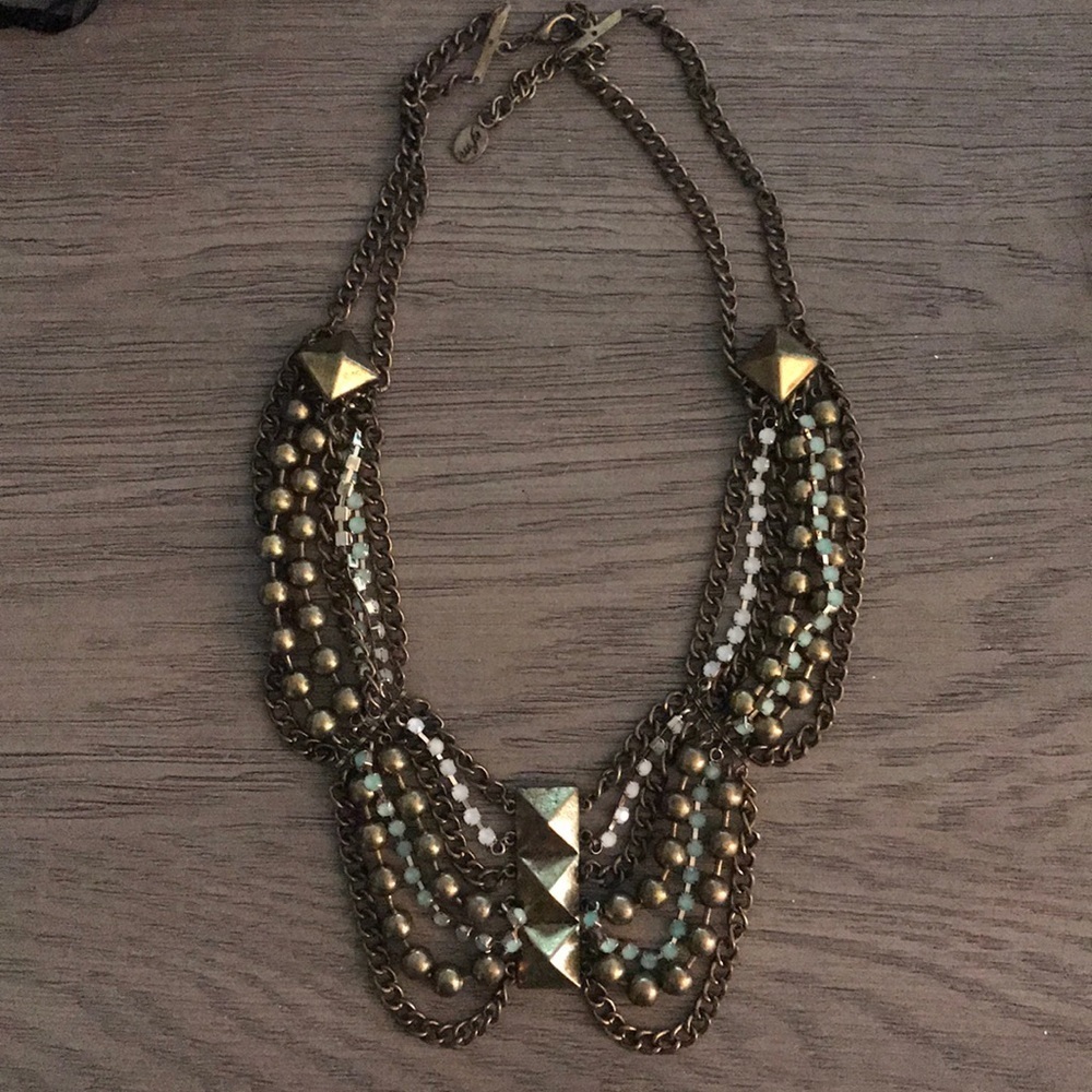 Jewled chain necklace